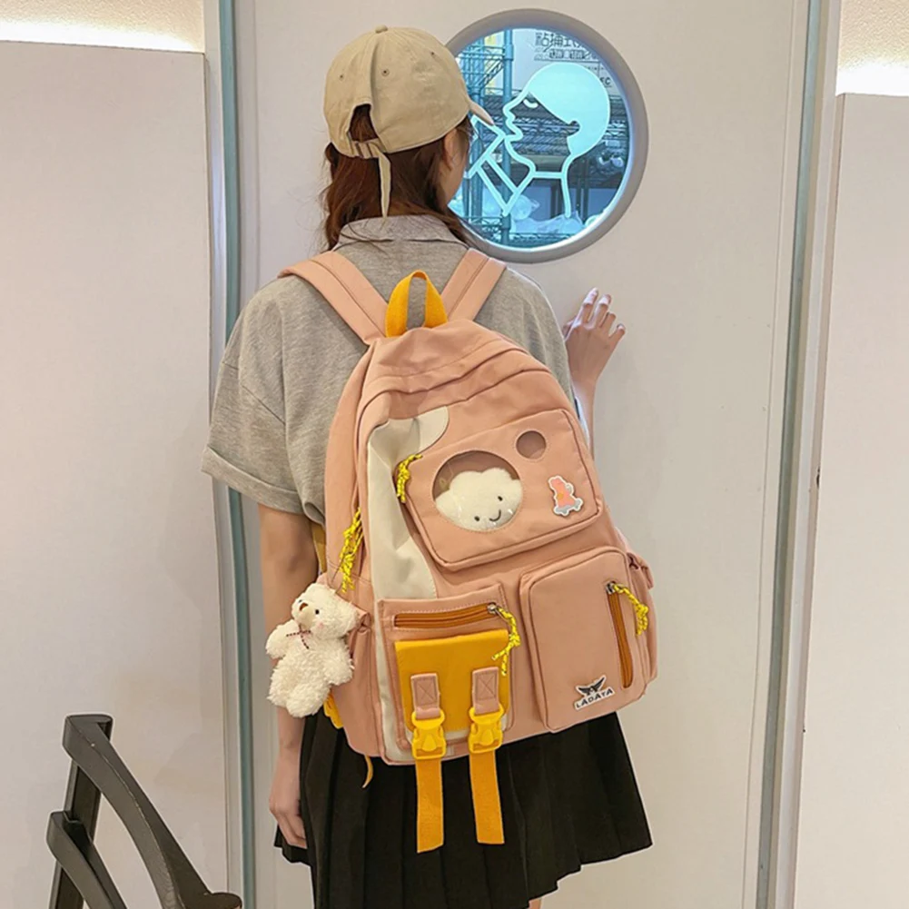 Fashion Backpack Canvas Women Anti-theft Shoulder Bag Tote School For Teenager Girls Backapck Female | Багаж и сумки