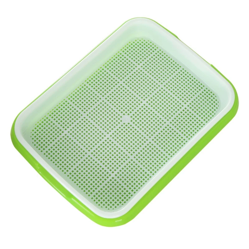 

Seed Sprouter Tray 2 Layer Soilless Bean Hydroponic Nursery Plate Sprouting Pot Planter Garden Planting Germination Tool