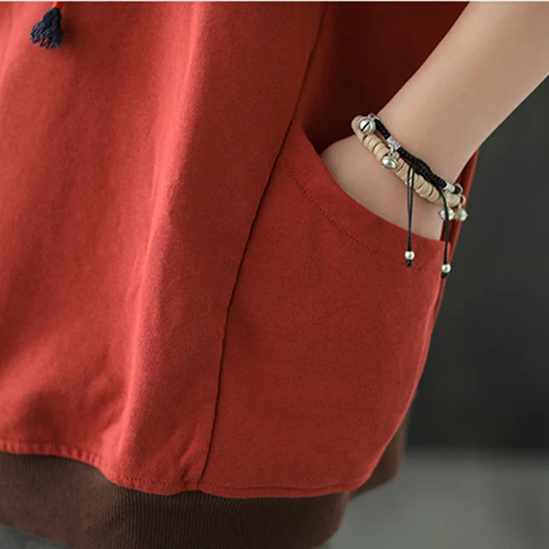 Толстовка Женская с воротником-стойкой в китайском стиле |