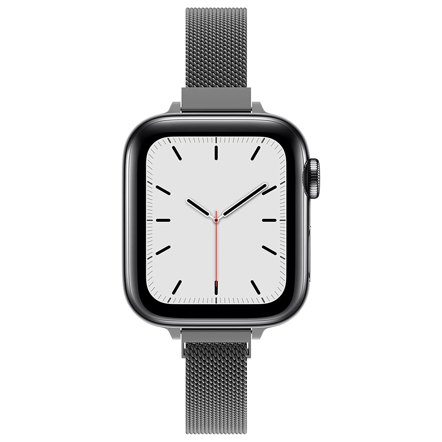 Ремешок Миланская петля для Apple Watch 8 7 6 5 4 41 мм 45 44 40 тонкий браслет из нержавеющей