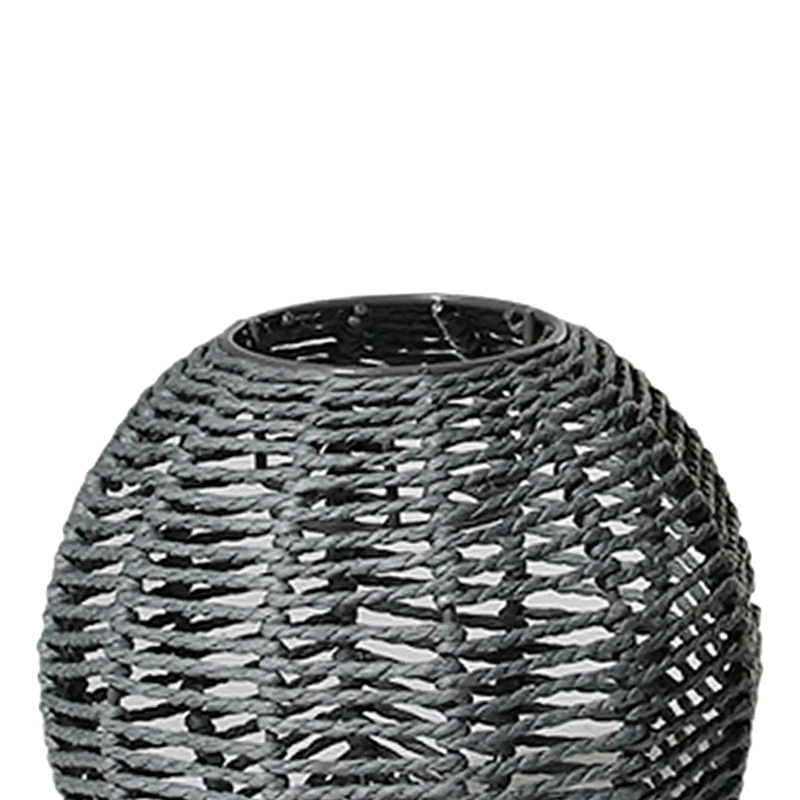 

Handmade Weaved Pendant Light Crafts Lampshade for Restaurant Bar Dining Khaki Round