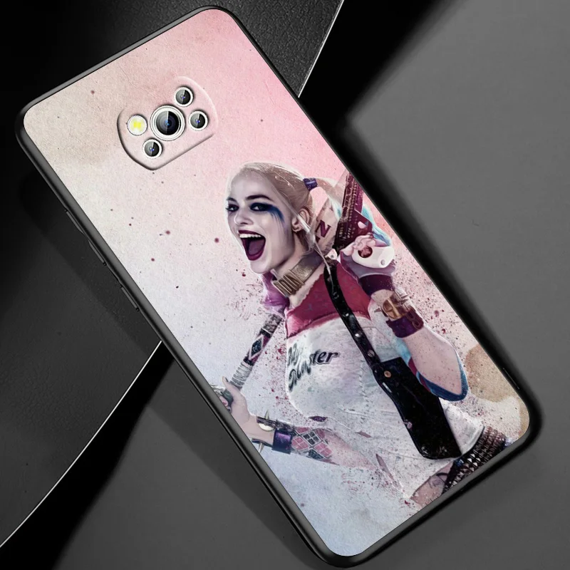 Чехол для телефона Harley Quinn отряд самоубийц Xiaomi POCO M4 M3 C3 X4 X3 X2 F3 F1 Pro NFC GT Mi Play Mix 3 A2 lite