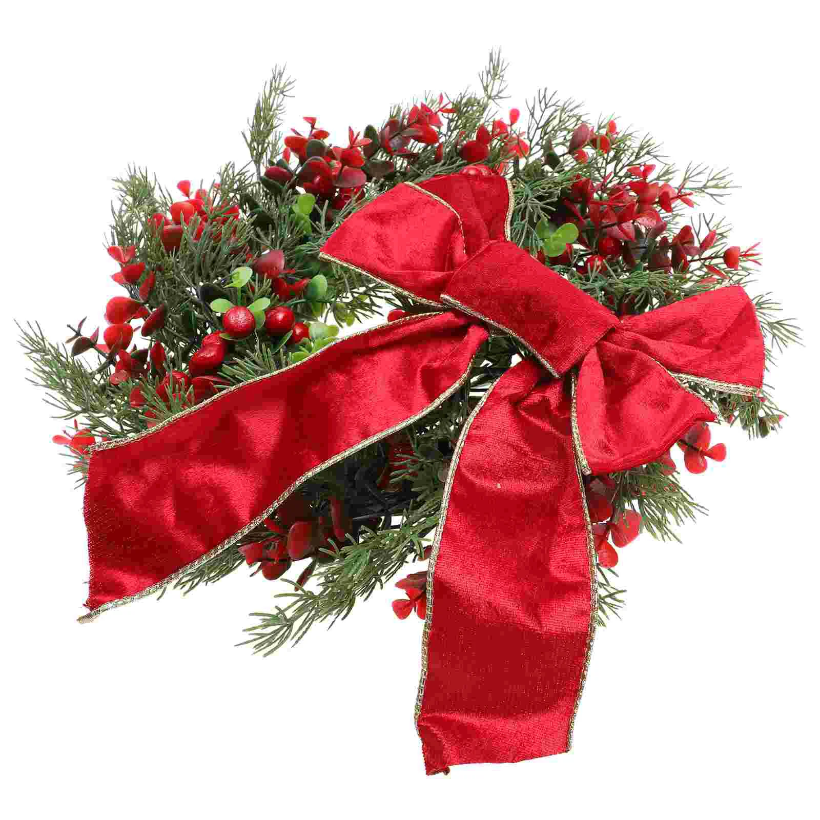 

Christmas Wreath Door Garlandfront Decorations Artificial Pendant Wreaths Vine Decor Outdoor Rattan Berryporch Decorative