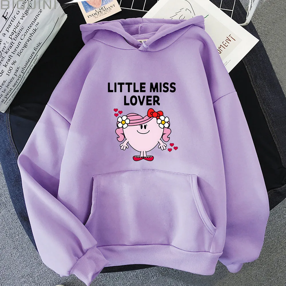 

Little Miss Lover Hoodie Cartoon Graphic Sweatshirt Men Pullover Streetwear Harajuku Women Clothing Female Aesthetic Sudaderas