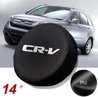 g plus 14 spare tire cover wheel protectors weatherproof vinyl leather compatible with honda cr v crv tire diameter 23 27