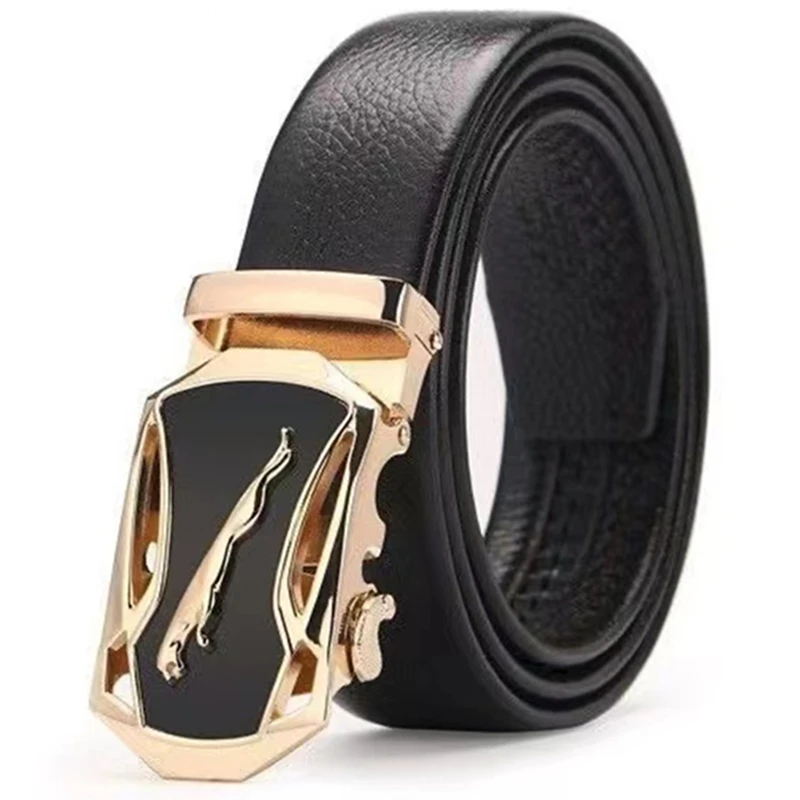 Men Belt Male Genuine Leather Belt Men Strap Belts For Men Automatic Buckle Black Men's Belts Cummerbunds cinturon hombre