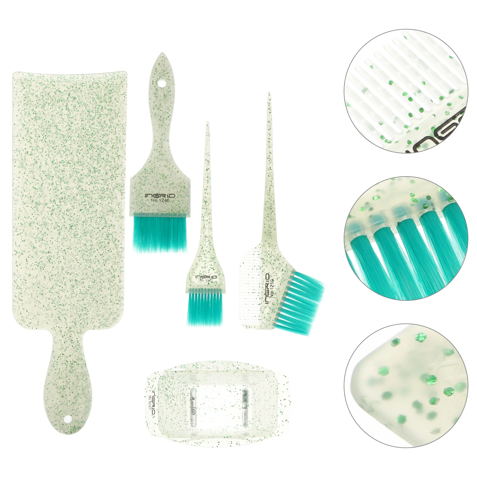 

Hair Dye Bowl Coloring Kit Tint Color Brush Dyeing Mixing Hairdressing Tool Accessory Brushes Bowls Comb Board Tools Supplies