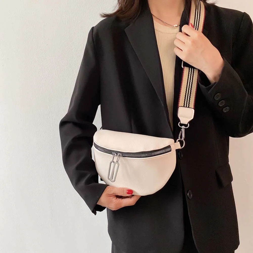 

Классические сумки через плечо, кожаная женская нагрудная Сумка-седло, роскошная дизайнерская дамская сумочка на ремне, банановые сумки на ...