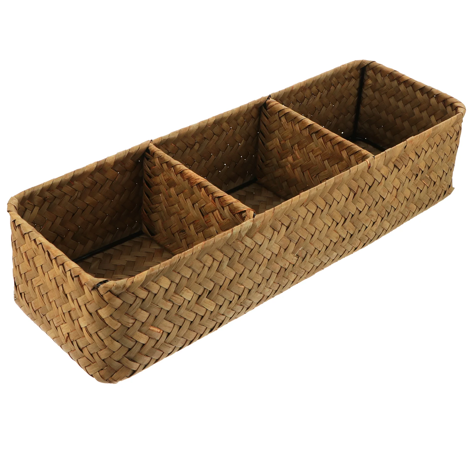 

Woven Storage Box Desk Storage Organizer Tabletop Organizer Storage Bag Woven Seagrass Basket Straw Wicker Baskets Handle