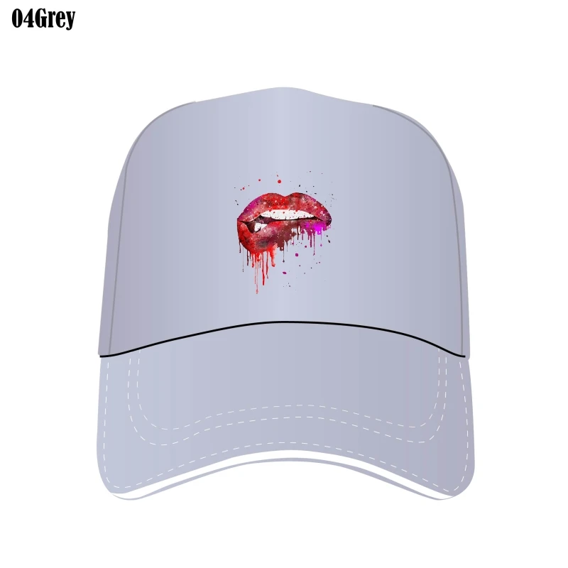 

Шапка с графическим рисунком Билла, женская кепка с забавными губами, женские кепки Билла с плоским козырьком, Повседневная модная Милая тр...