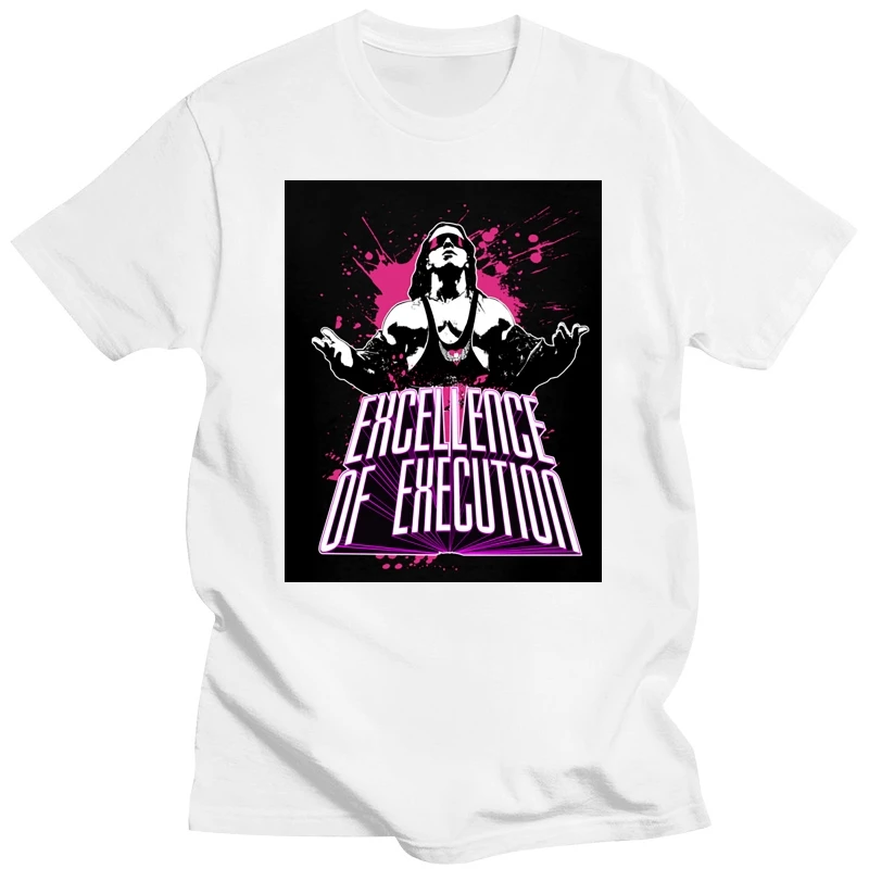 Футболка для мужчин вечерняя мужская рубашка Bret Hitman Hart Excellence of Execution органическая