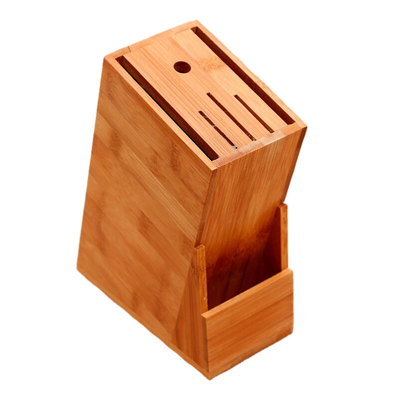 Бамбуковый держатель для ножей многофункциональная подставка полка хранения