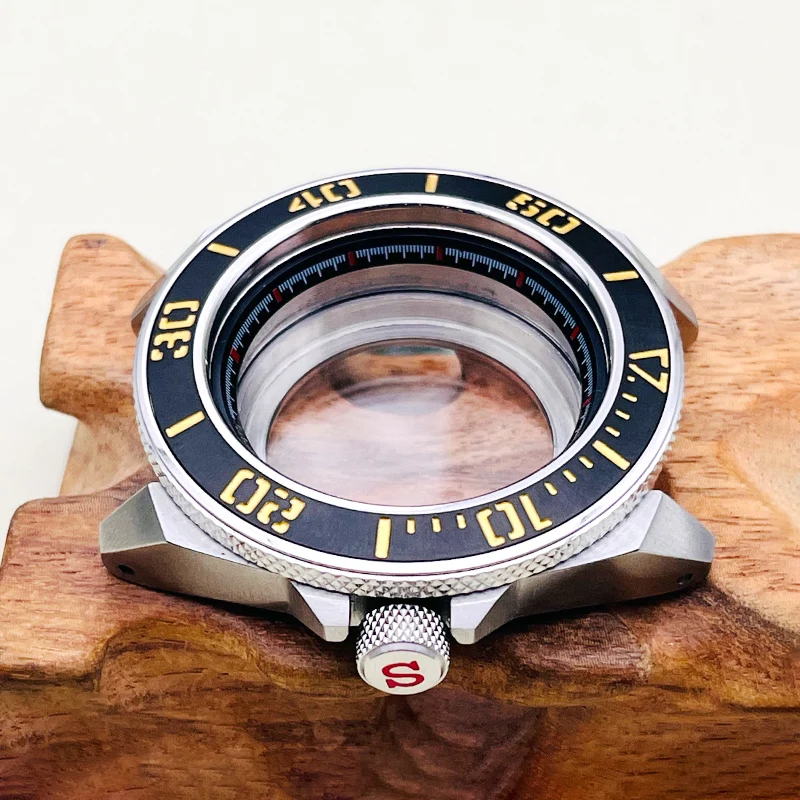 NH35 Case Samurai Watch Case Fits Seiko NH35 NH36 Japan Movement Sapphire Sapphire Crystal Glass 20ATM Waterproof Diving Cases