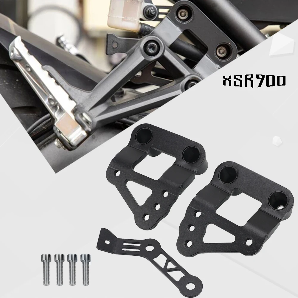 Фото FZ09 FZ-09 XSR900 Задние педали пассажира Подножки Подножки Опускающий комплект Опорный кронштейн для YAMAHA MT09 MT-09 XSR 900 2014 ~ 2024 №1
