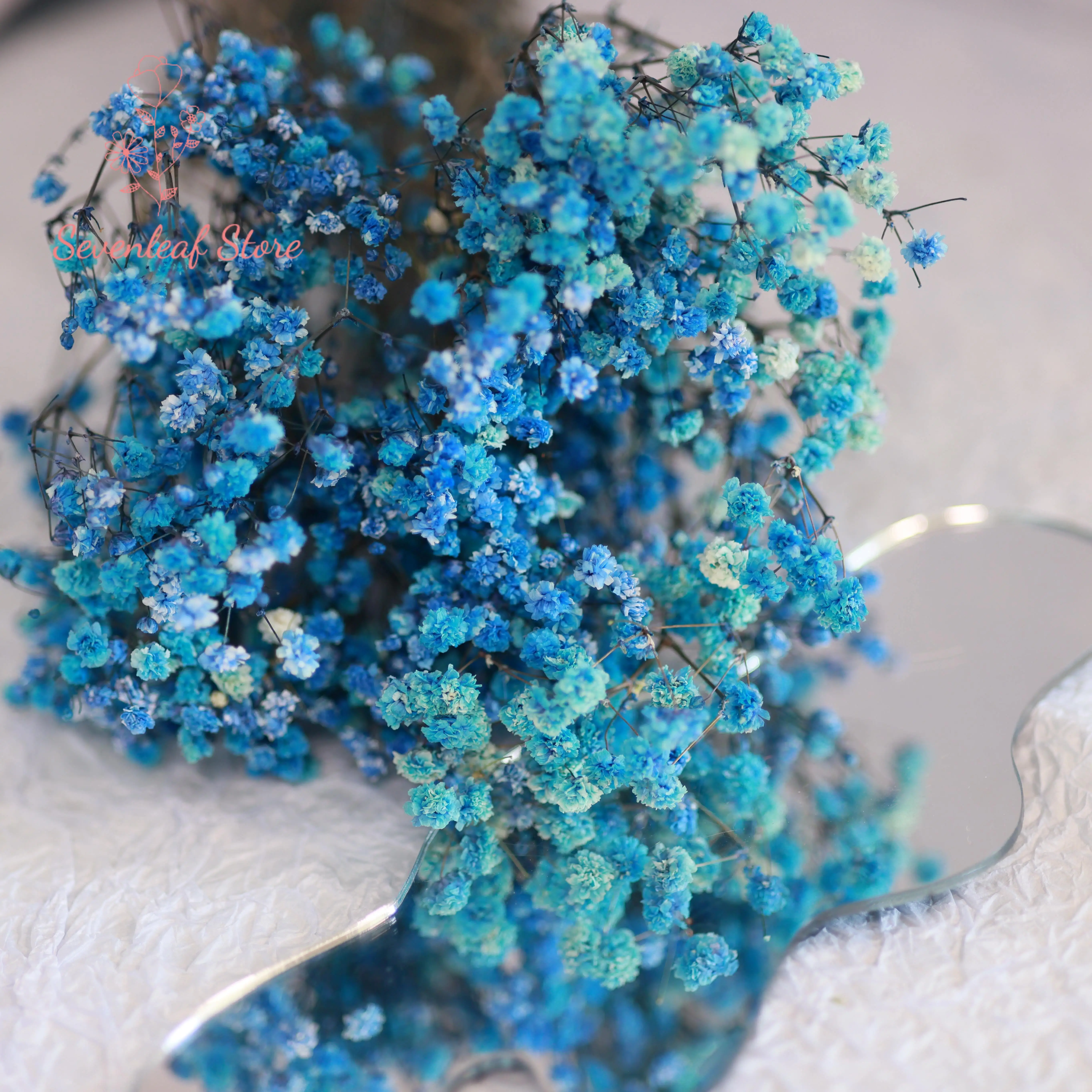 

Fresh Preserved Gypsophila Dried Flowers Eternal Natural Breath Wedding Bouquet Pampas Grass Artificial Boho Party Table Decor