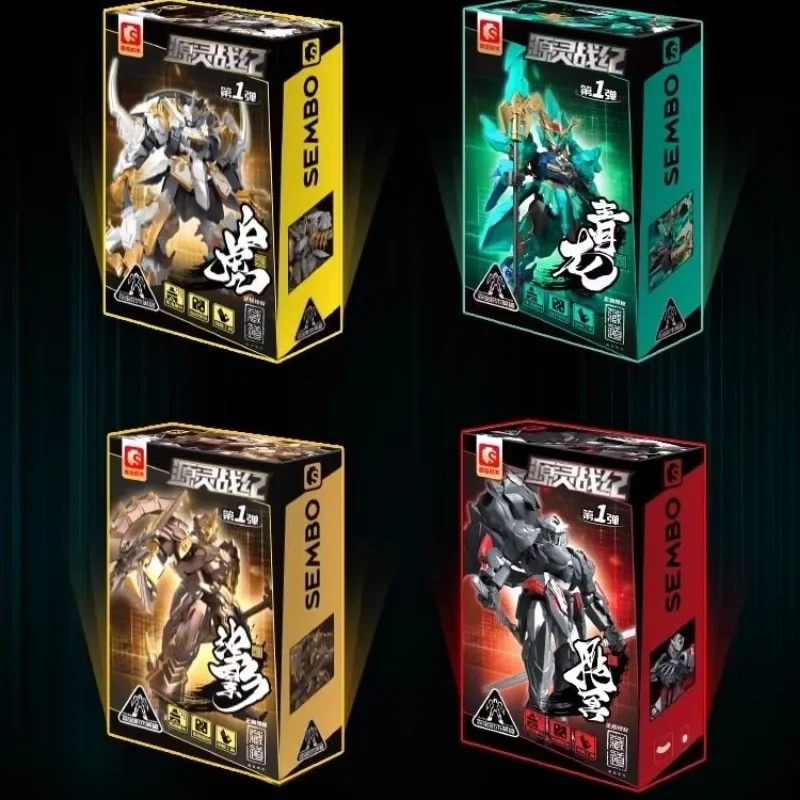 Новинка конструктор SEMBO тибетские строительные блоки Qinglong Yuanling войны летопицы