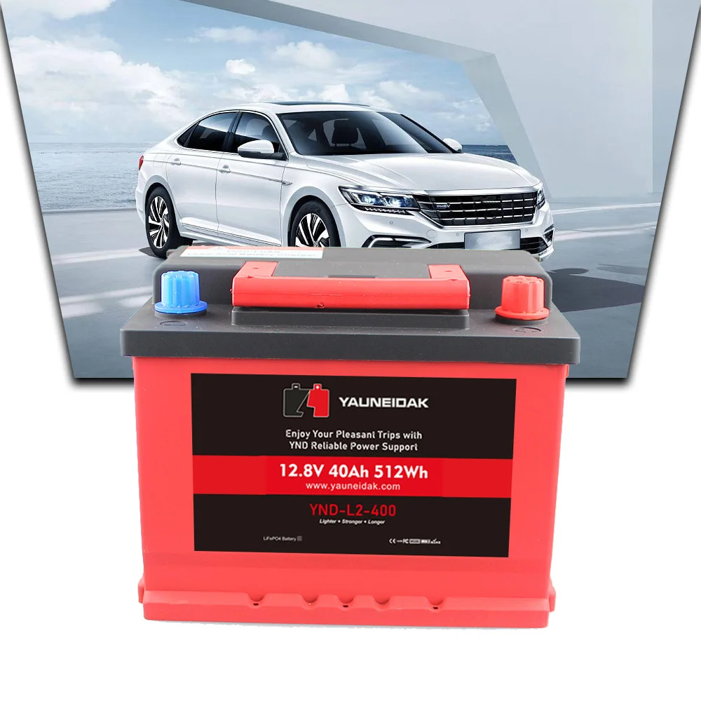 

L2-400 high capacity car battery 40Ah 1000CCA 12v lithium car battery