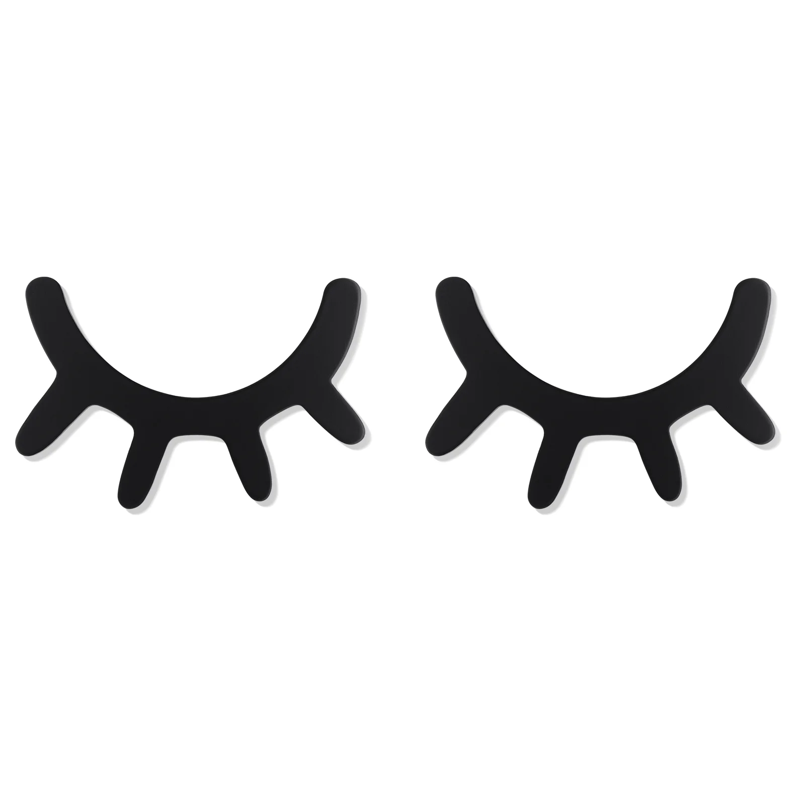 

VORCOOL A Pair of Eyelash Wall Decoration Kids' Room Décors Sleepy Eyes Wall Decor Wooden Decal Props for Christmas