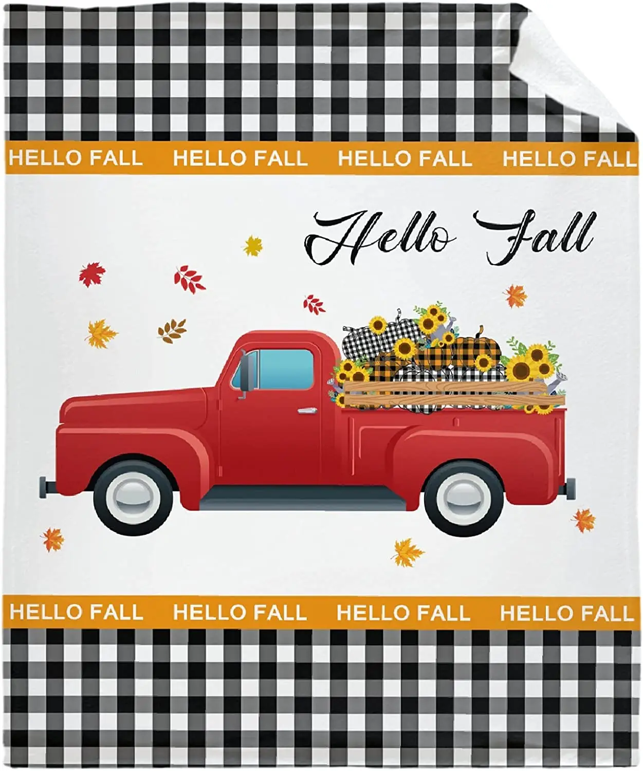 

Одеяло из микрофибры для дивана, в клетку, в виде тыквы