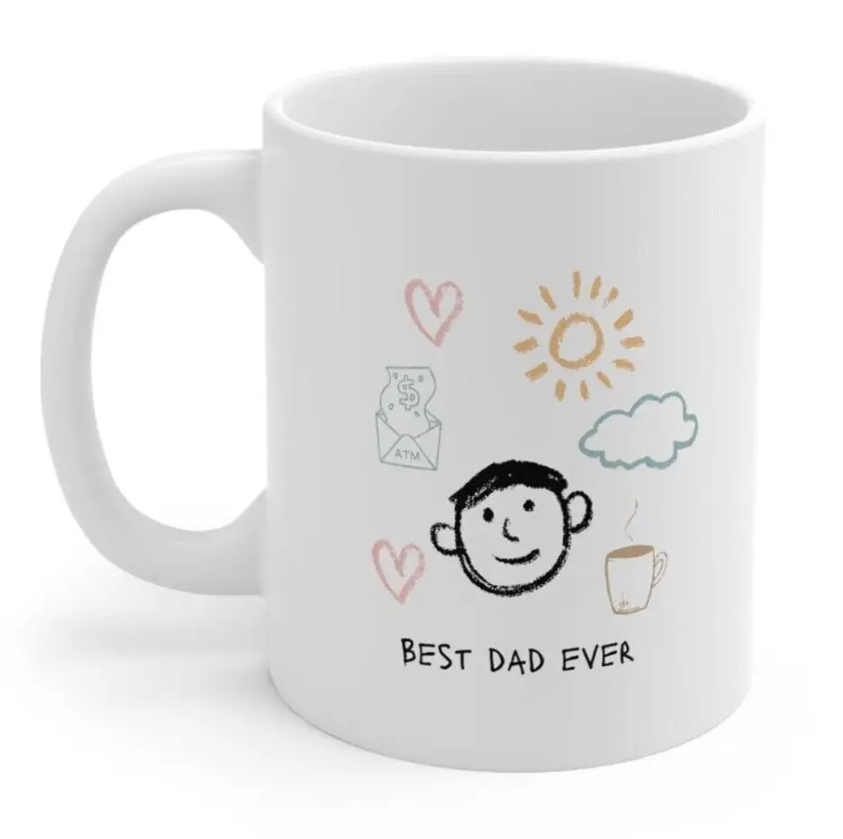 

Funny Best Dad Ever Coffee Tea Mug Ceramic Mug Gift Idea