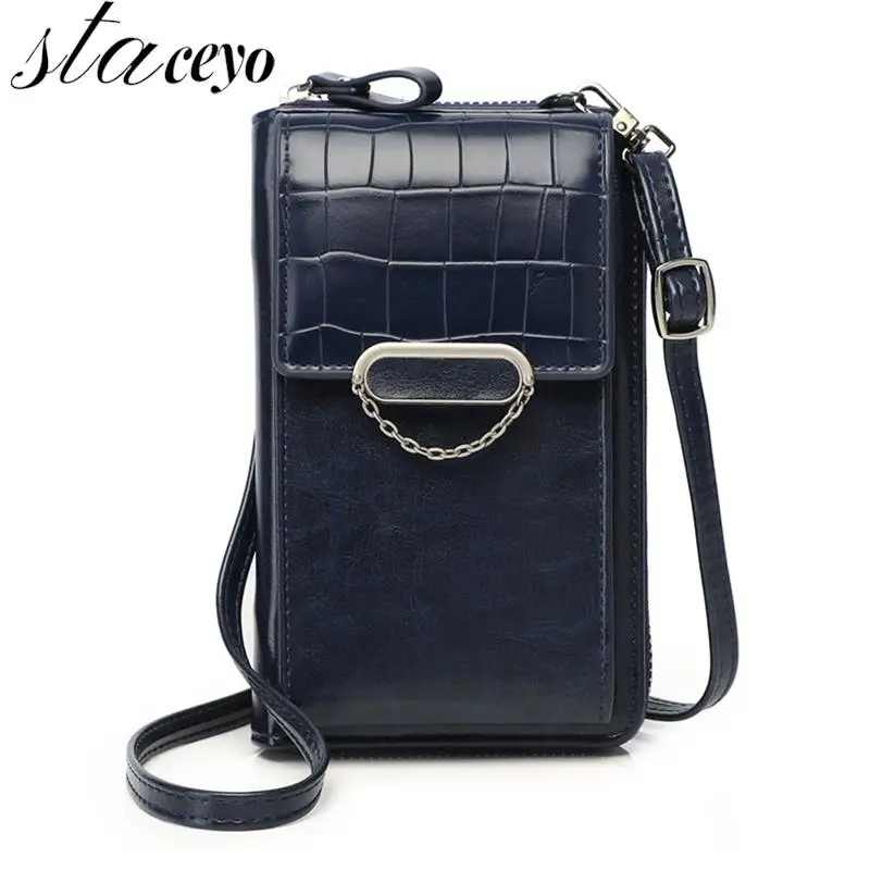 

Модная трендовая женская сумка для телефона, Женский мессенджер для мобильного телефона, кошелек на плечо, кожаный держатель для карт, Женский кошелек через плечо, 1 шт.