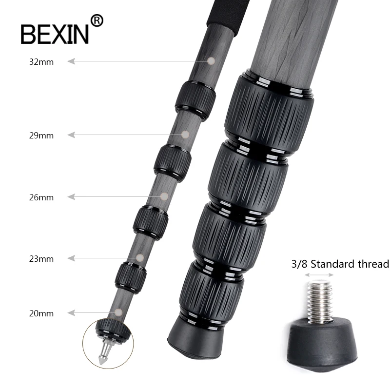 MCS325 светильник ный портативный монопод из углеродного волокна кронштейн может