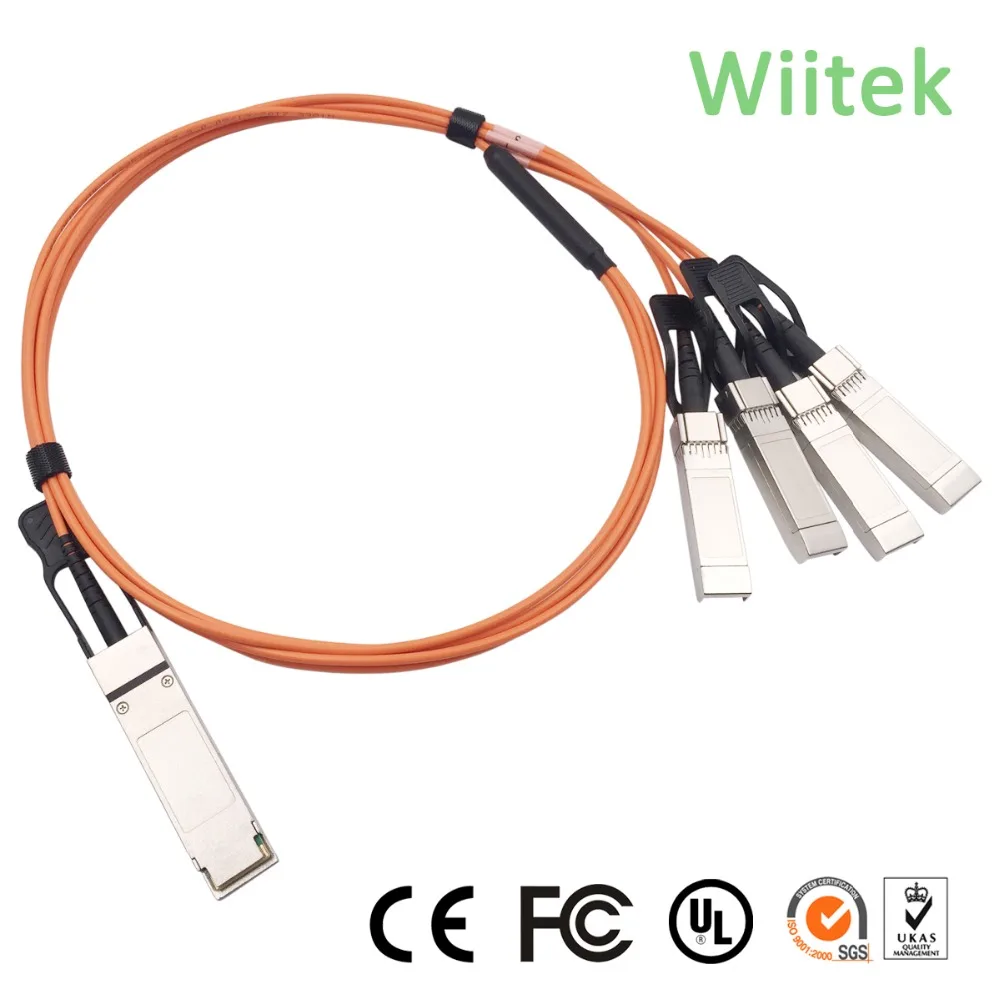 

40G QSFP+ to 4*10G SFP+ Active Optical Cable Storage Server Switch Interconnect Cable QSFP-4X10G-AOC10M
