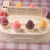 new dessert baking cake mold diy handmade soap aromatherapy candle three dimensional cupcake silicone mold candle making kit