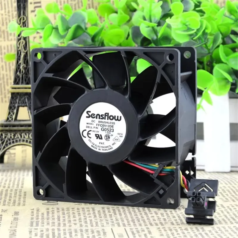 Оригинальный FFC0912DE 90*90*38 мм 9 см 12 В 1 50 А 4-проводной жестокий вентилятор охлаждения
