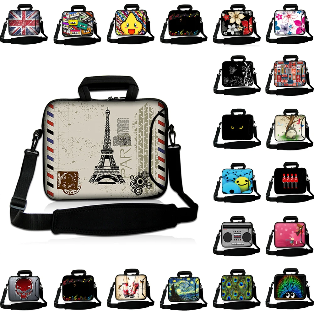 

Neoprene Laptop Carry Bag Notebook Messenger Briefcase Handle Case For 10/11/12/13/14/15/14.2/15.6/16/17/13.3 Inch Chromebook PC