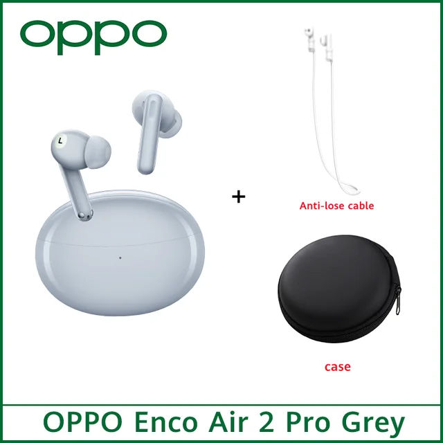 OPPO Enco Air 2 Pro grey + cable + case OPPO Enco Air 2 Pro grey + cable + case