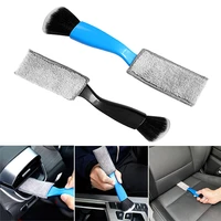 double ended soft brush car dashboard air outlet vent slit home keyboard cleaning detailing duster sweeping brushes washing tool