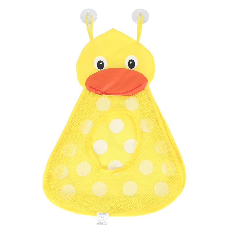 

Bath Toy Organizers,Cute Toddler Toy Storage Caddy,Bathtub Toy Storage Bags For Kids Baby Bathroom Quick Dry With 2 Strong Sucti