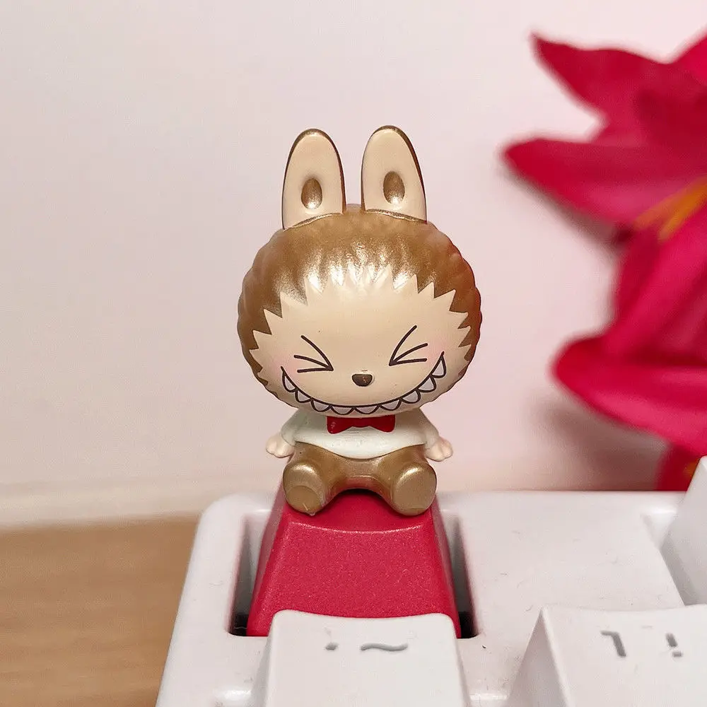 Новинка 2024 мультяшное творчество Labubu механическая клавиатура колпачки для