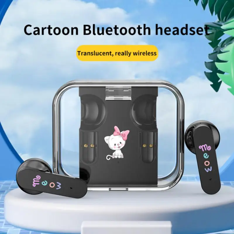 

Tws Earbuds With Charging Box Transparent Headset Noise Cancelling Touch Control For Xiaomi Sport Headphone Low Delay Hifi Sound