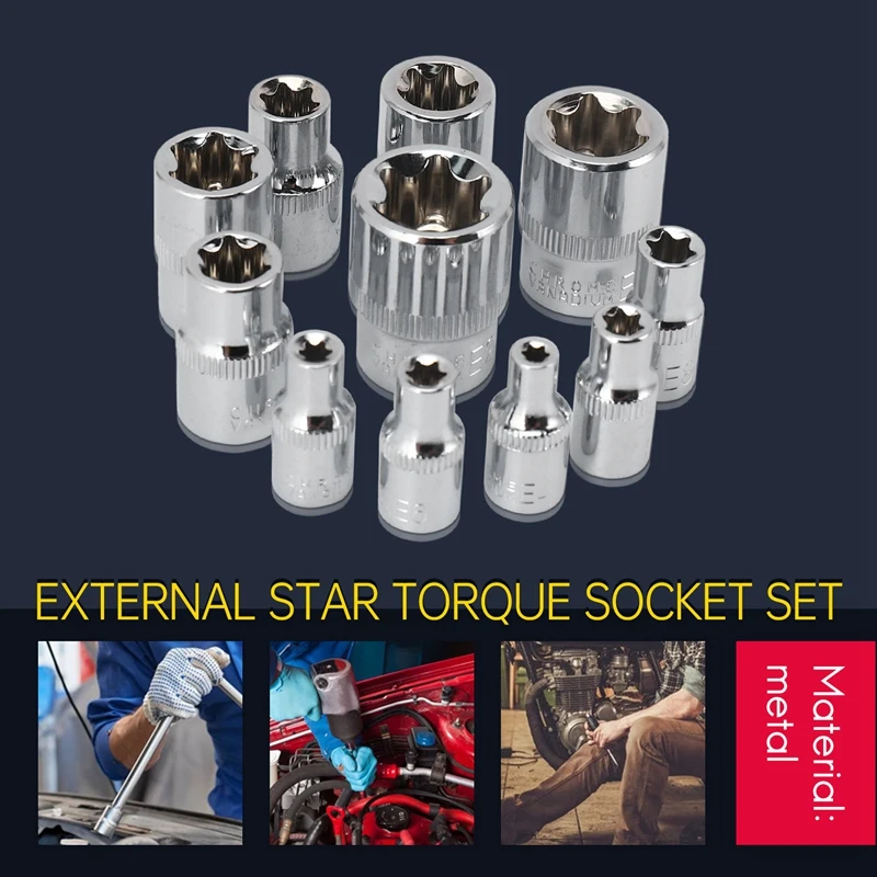 11 шт. набор гнездовых направляющих E Torx