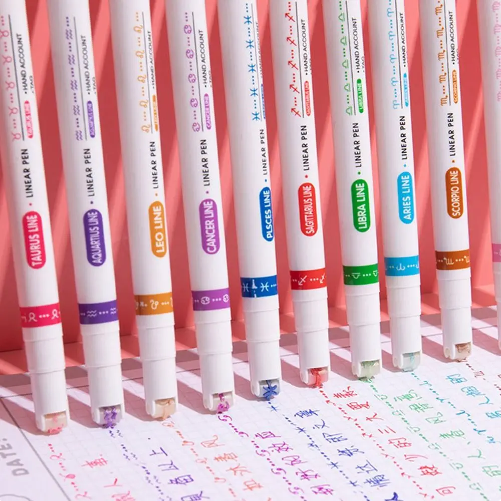 

3/6/12 шт. необычная Цветочная фоторучка 12 созвездий цветная маркерная авторучка граффити рисунок искусство