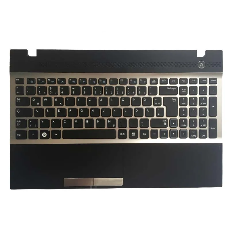 New German keyboard for samsung NP300V5A NP305V5A 305V5A 300V5A BA75-03318C GR Laptop keyboard Whit silver frame