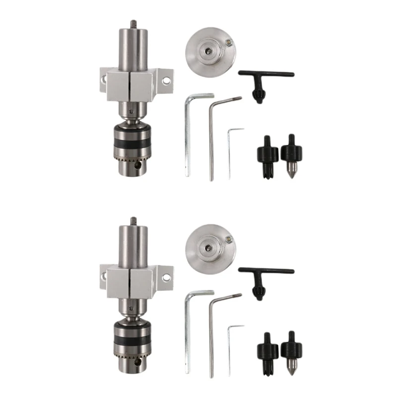 

TOP 2X Multifunction Drilling Tailstock Live Center With Claw For Mini Lathe Machine Revolving Centre DIY Accessories