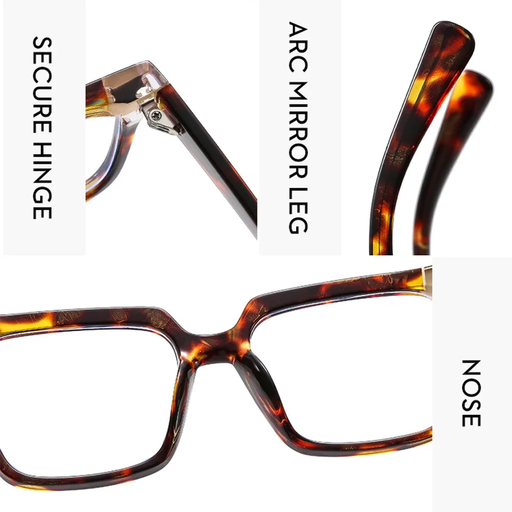 JNPCXI квадратные Красочные голубые леопардовые женские очки модная многоугольная