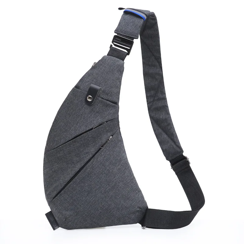 Fashion Sports Men's Chest Bag Anti-Theft Crossbody Bags Multifunction Male Shoulder Messenger Bag Casual Travel Sling Bag