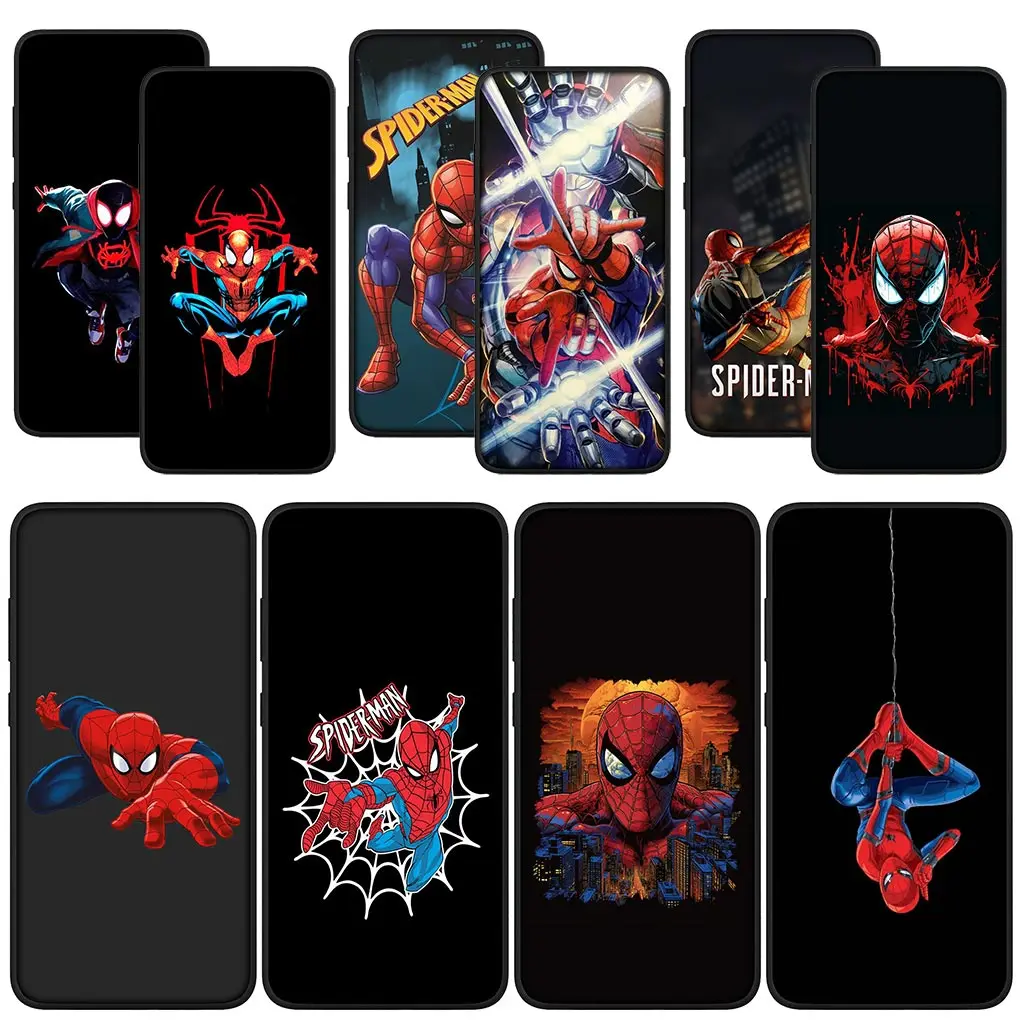 Чехол для телефона Человек-паук M-Marvels Spider Man Samsung Galaxy S21 S20 Fe S23 S22 Ultra S8 Plus A12 A13 A21S A73 +