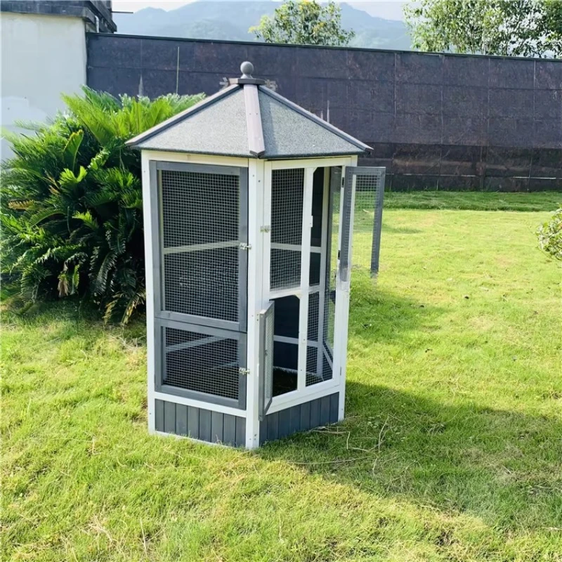 Роскошная деревянная клетка ласточкин для птиц домашних животных с принтом Shunda