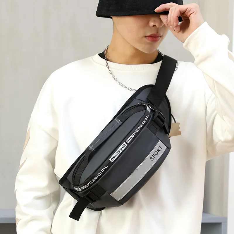 Уличная поясная сумка с защитой от кражи модная Светоотражающая забавная