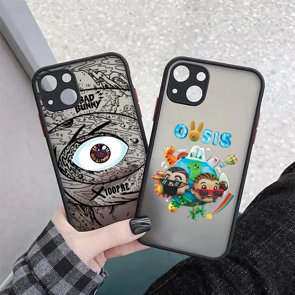 

Conejo Malo de Shockproof Matte Phone Case For iphone 14 11 12 13 Pro Max Mini 6 7 8 Plus XR X XS Cover Bad Bunny X100pre Rapper