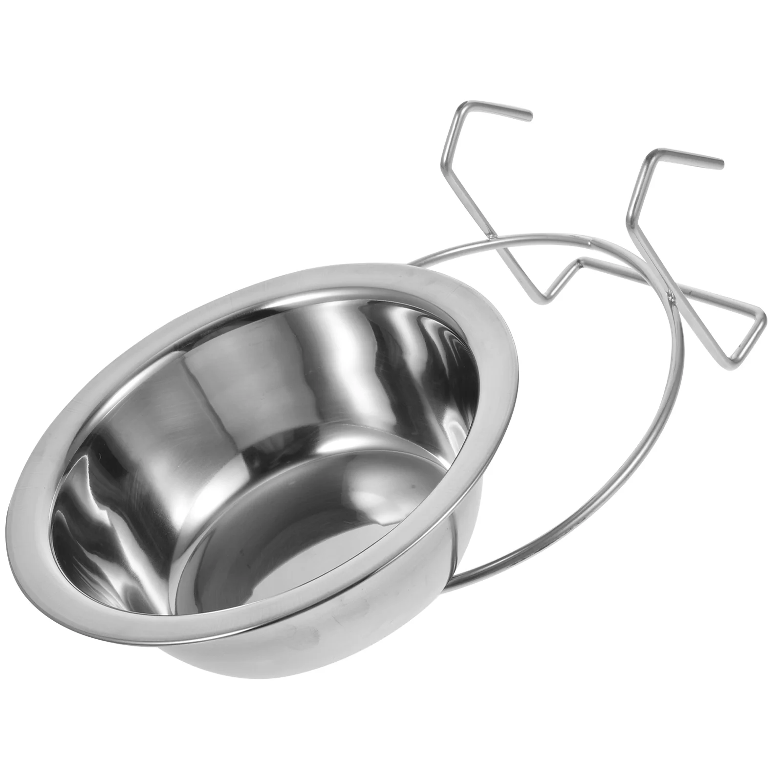 

Bird Feeder Parrot Water Cage Bowl Hanging Practical Bowls Stainless Steel Cup Food Holder Birds