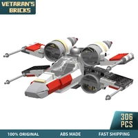 moc x wing fighter star ship wars gunner jet space craft model combat shuttle building blocks sets bricks toy for kid child gift