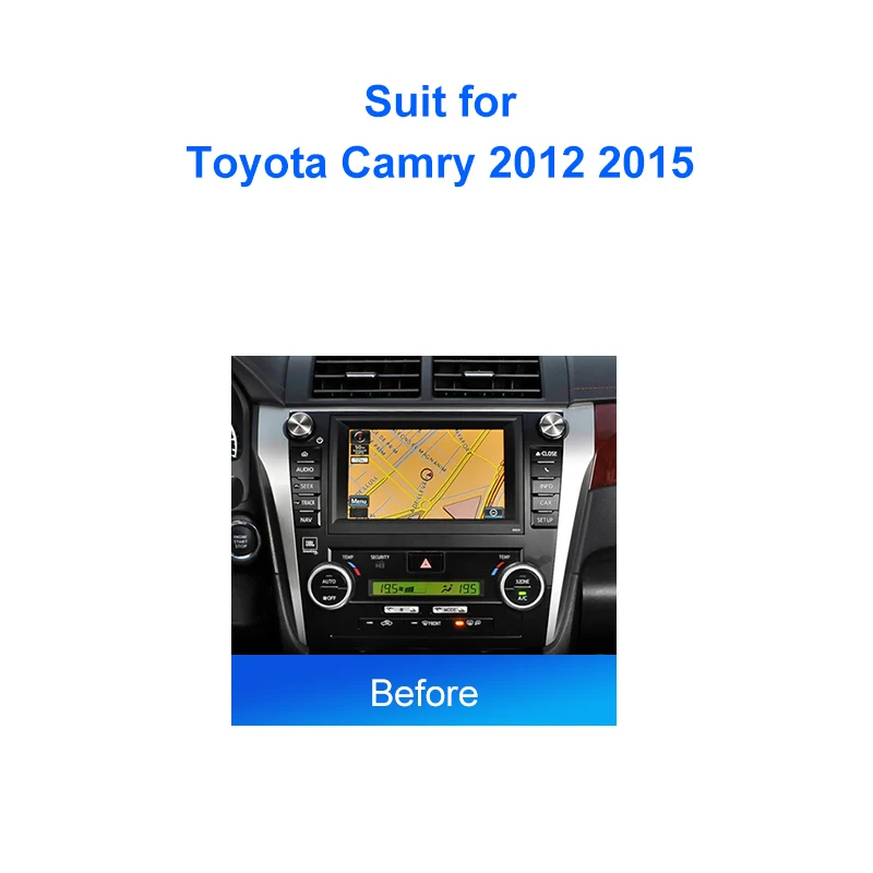 KENVOX 2 Din Автомобильный радиоприемник 9 дюймов лицевая рамка для Toyota Camry 2012 2015