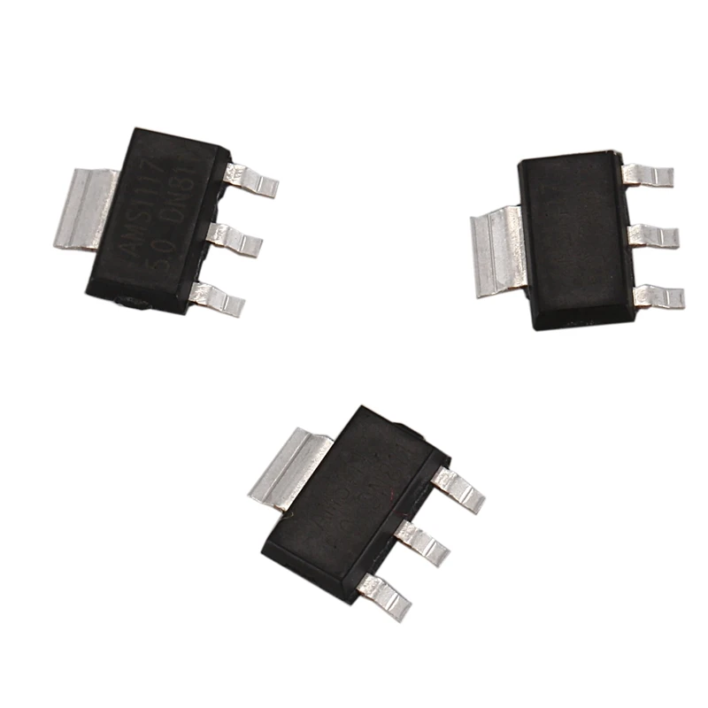 15Pcs AMS1117-5 SOT-223 Package Type IC 5V 1A LDO Voltage Regulator | Regulators
