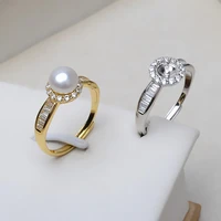 meibapj new arrival fashion real natural freshwater pearl ring fine 925 sterling silver jewelry for women